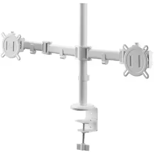 Кронштейн для монитора one for all DM 2220 Dual White — регулируемая VESA-совместимая двойная стойка