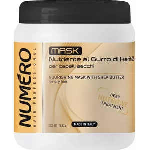 Matu maska Numero Nourishing Mask ar jūras sviestu 1000 ml – barošana sausiem un bojātiem matiem