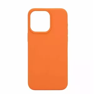 Soft Touch Silicone Case for Apple iPhone 15 Pro Max by connect — Orange