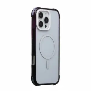 Чехол Evelatus для Apple iPhone 16 Pro Max — совместим с MagSafe, градиент чёрно‑фиолетовый