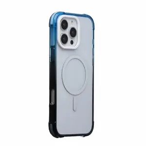 Чехол Evelatus для Apple iPhone 16 Pro Max — градиент черно‑синий, совместим с MagSafe