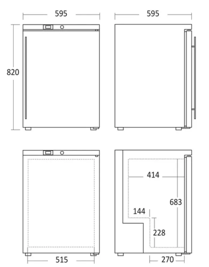 Scandomestic SK 145 E commercial refrigerator 145 L Photo 5