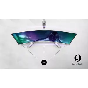 Curved display design for a more immersive experience