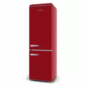 Ledusskapis ETA Storio retro ETA253190030E, kopējais tilpums 300 L, ledusskapis 216 L, saldētava 84 L, augstums 192 cm, 41 dB, klase E, sarkans