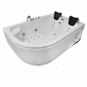 Massage bath AMUE AMO-1631 Turbo+ left 180×120 cm whirlpool tub with hydro massage