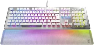 Turtle Beach Vulcan II Max Gaming Keyboard Full-size Wired USB Opto-mechanical German Layout White