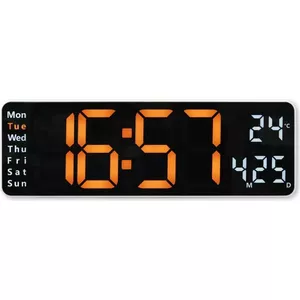 Digital clock Hama Santa Cruz Rectangle Black Wall/Table AC