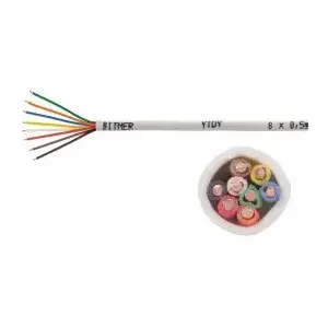 Alarm cable Bitner YTDY 8×0.5, 8 conductors, 0.5 mm², 100 m reel