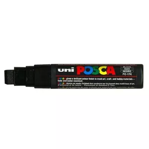 Marķieris POSCA uni PC-17K ar slīpā galu melns 1 gab.