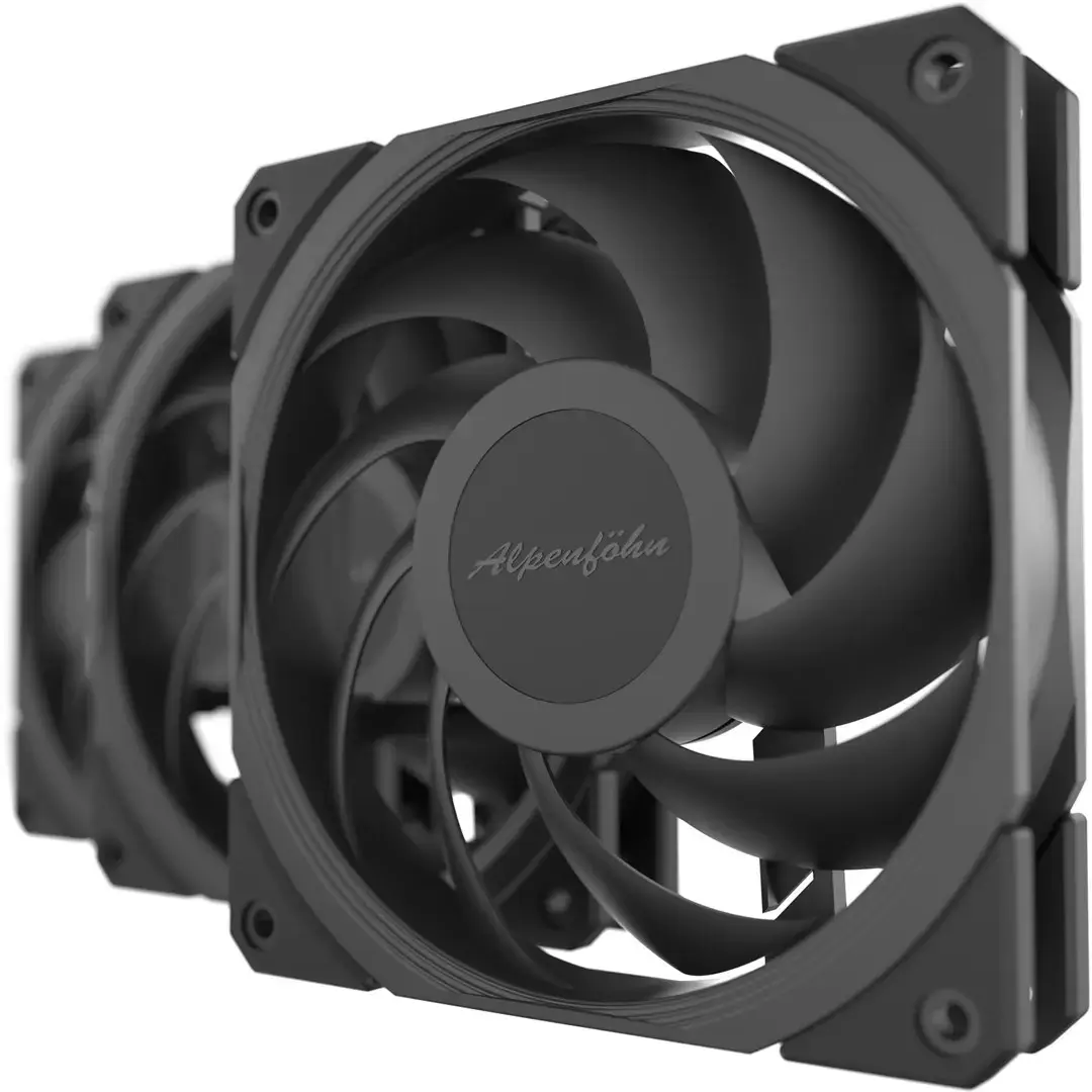 Jetstream Fans Alpenföhn JetStream Triple black — 3 fans | AiO.lv
