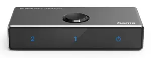 Hama 00205324 Divvirzienu HDMI video slēdzis 8K 120Hz Melns