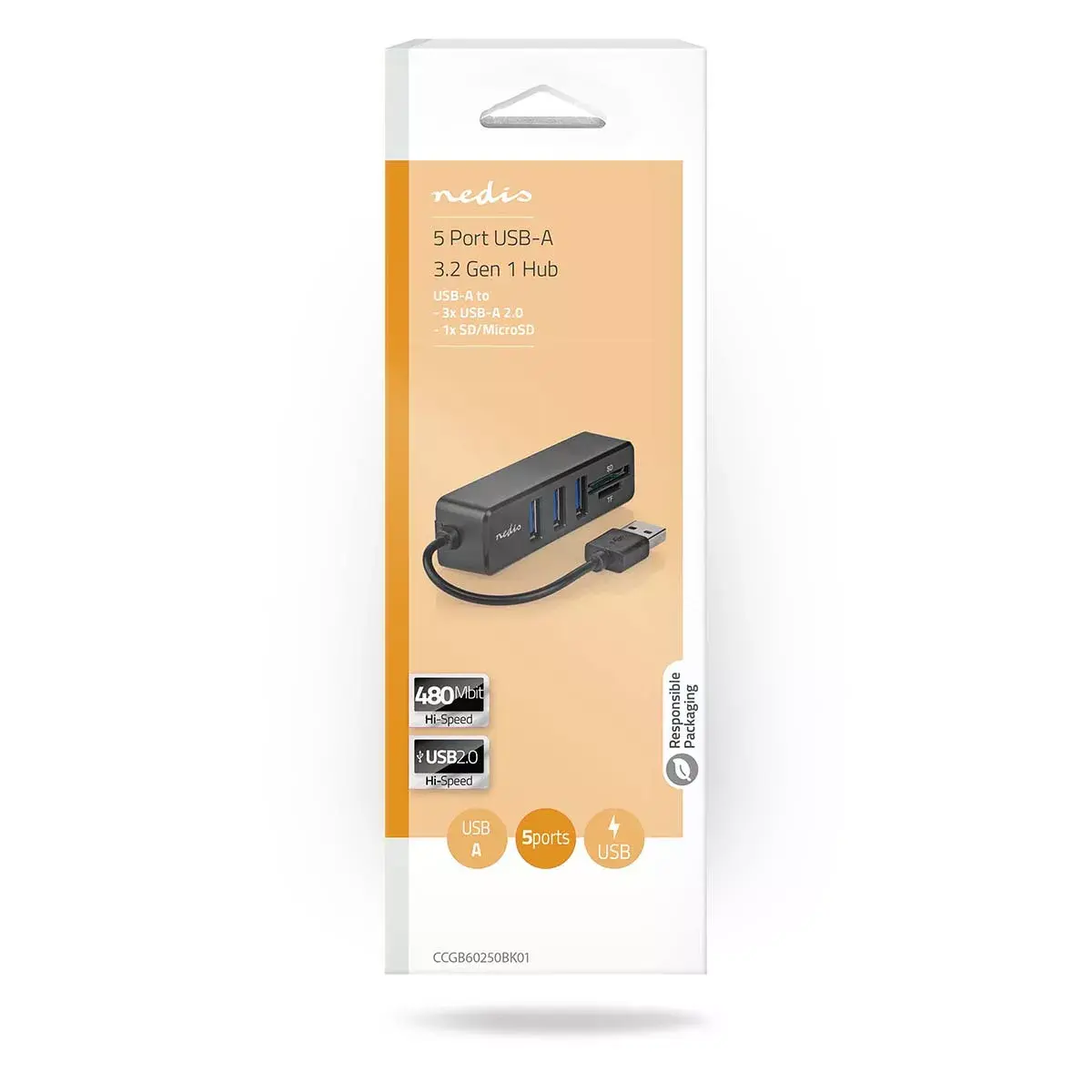 Nedis CCGB60250BK01 USB 2.0 Type-A хаб Photo 10