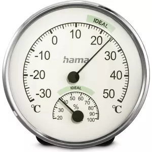 Indoor Thermometer Hama Chios Silver White Analog -30 to 50 °C