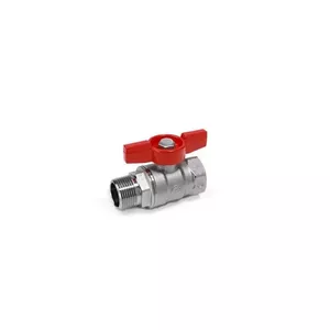 Giacomini R254D 3/4" Male-Female Ball Valve with Lever Handle