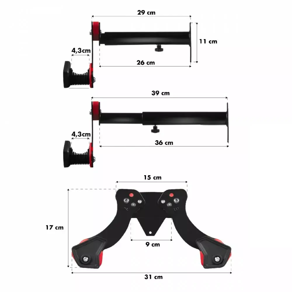 Wall mount bicycle rack MACLEAN MC-449 Photo 7