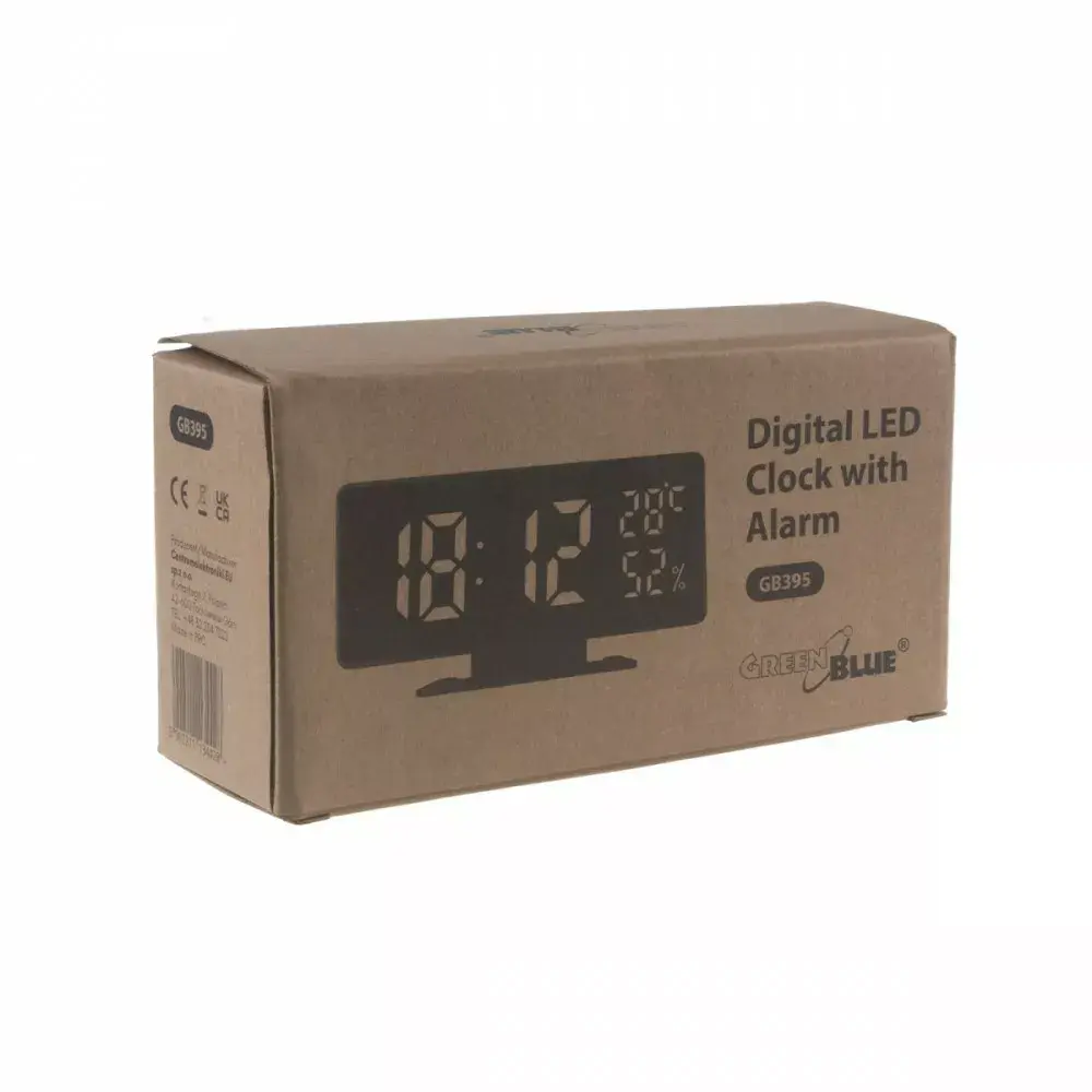 Цифровой LED будильник GreenBlue GB395 Photo 5