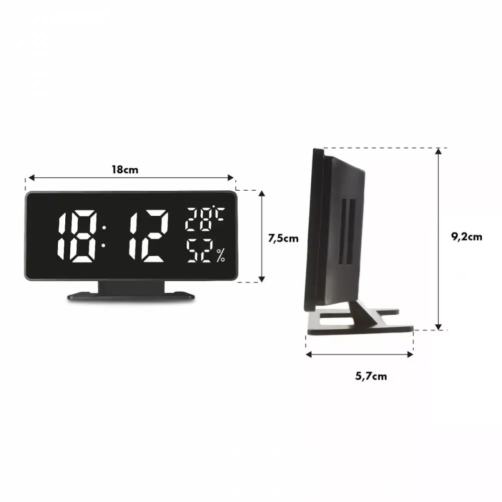 Цифровой LED будильник GreenBlue GB395 Photo 6