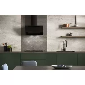 Wall-mounted chimney hood MAAN Vertical Eco Duo Glass Black, 60 cm, steel housing, 3 speeds