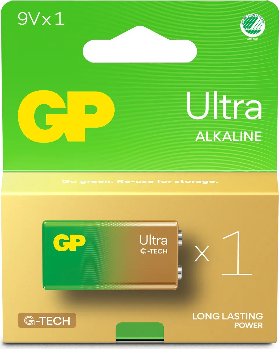 Vienreizējā baterija GP Batteries Ultra Alkaline GP1604AU Photo 3