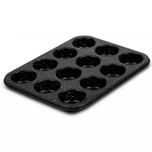 NAVA Nature Muffin Pan for 12 Muffins, Steel with Non-Stick Coating