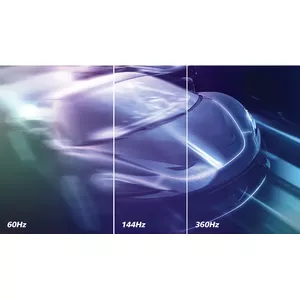 360 Hz atsvaidzes intensitāte: ļoti ātrām un ļoti skaidrām spēlēm