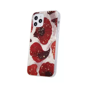 Silikona vāks iPhone 13 Pro no fusion accessories — Gold Glam Poppy