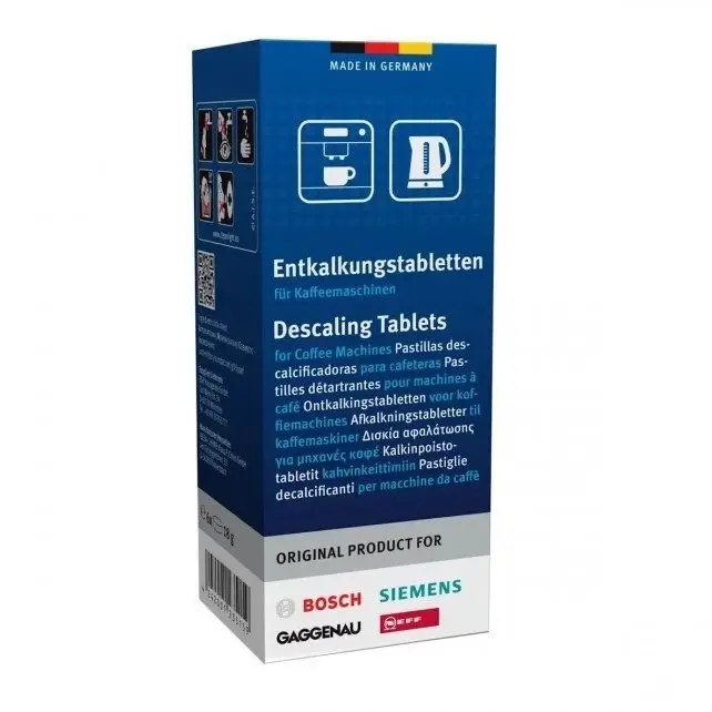 Bosch 00312574 Atkaļķošanas tabletes kafijas automātiem