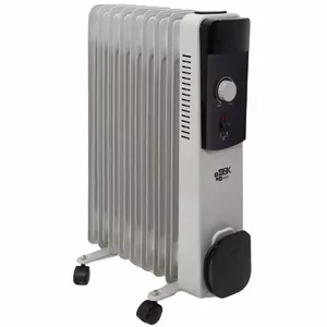 Eļļas radiators BESK 9131558 — 9 sekcijas, 2000 W