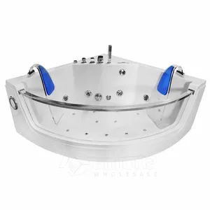 Ванна AMUE AMO-0053 Blue 141x141 см массажная ванна с гидромассажем