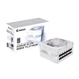 Блок питания GIGABYTE AORUS ELITE P850W 850 Вт ATX 80 PLUS Platinum полностью модульный белый 120 мм вентилятор