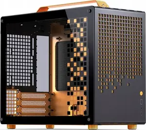 PC case Jonsbo Z20 black-orange ATX with tempered glass side panel