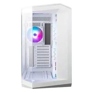 PC Case MSI MAG PANO 100R PZ Midi Tower White — ATX, 380 mm GPU, 166 mm CPU cooler, 8 expansion slots, 3×2.5" + 2×3.5", USB-A×2, USB-C×1
