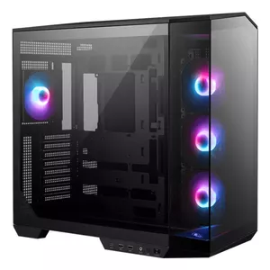 PC case MSI MAG PANO 100R PZ Midi Tower Black, tempered glass, supports ATX/microATX, 482×290×519 mm