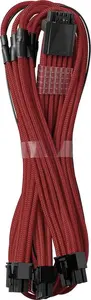 CableMod C-Series PRO ModMesh 12VHPWR to 3×PCIe Cable for Corsair, 60 cm, dark red