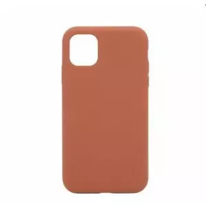 connect silicone case for Samsung Galaxy A54, soft-touch finish, saddle brown