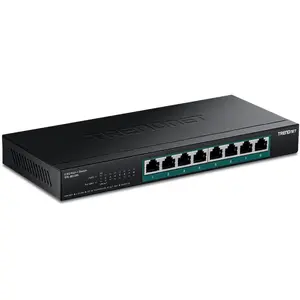 Trendnet TPE-BG380 Unmanaged Network Switch with 8 Ports 2.5G Ethernet and Power over Ethernet PoE Black