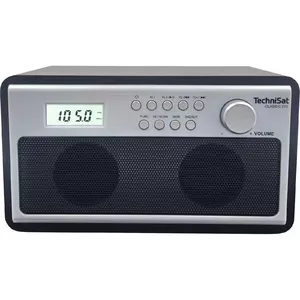 Clock Radio TechniSat CLASSIC 210 Analog FM 5W Silver Wood