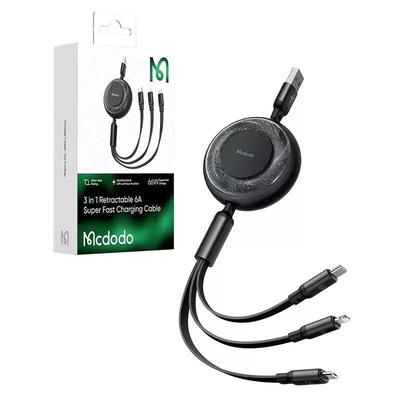 Mcdodo CA-3730 кабель 3-в-1 USB‑C/Lightning/Micro USB Photo 4