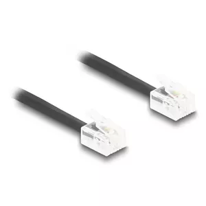 telephone cable DeLOCK 90224 3 m Black RJ-11