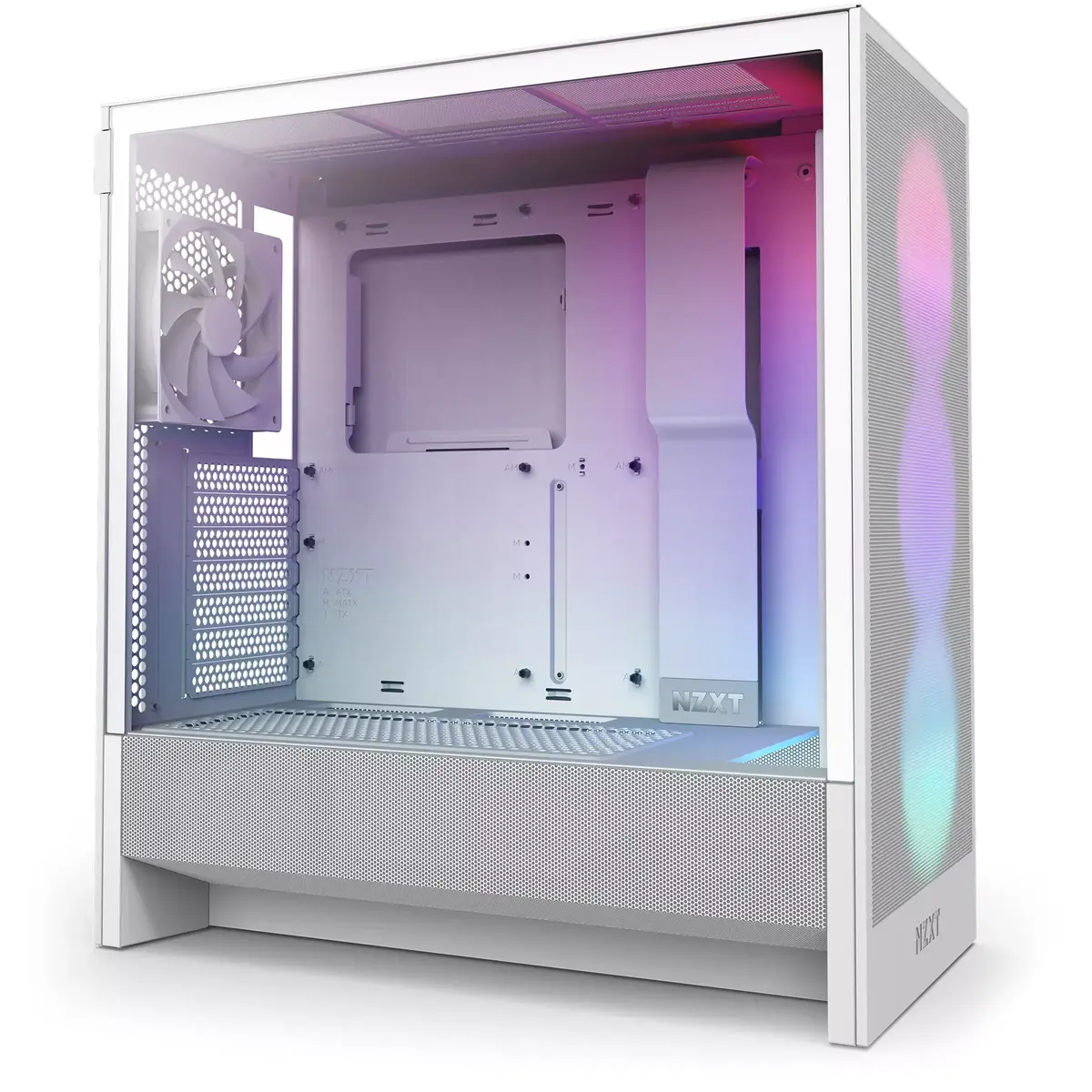 NZXT H5 Flow RGB Midi Tower White корпус ПК Photo 3