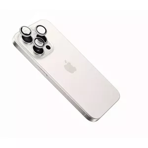 Fixed Camera glass by FIXED for Apple iPhone 16 Pro / 16 Pro Max — Tempered camera lens protector, White Titan