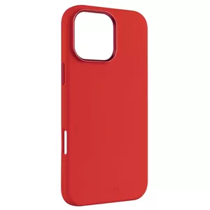 Aizmugures vāciņš FIXED priekš Apple iPhone 16 Pro Max — šķidrais silikons, sarkans, plāns aizsargvāciņš