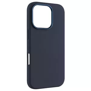 Back cover FIXED MagFlow for Apple iPhone 16 Pro, liquid silicone, magnetic, blue