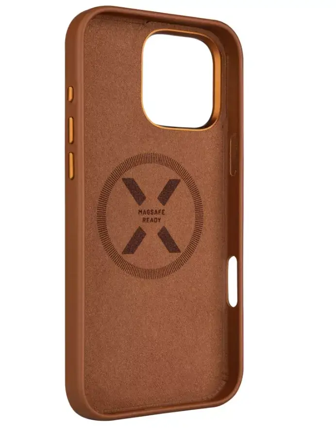 Fixed leather back cover for iPhone 16 Pro Max Photo 2