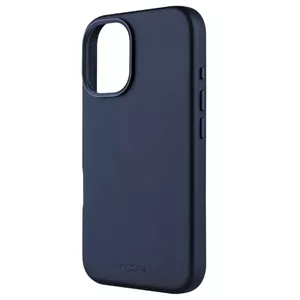 Back cover FIXED for Apple iPhone 16 — MagLeather leather protection, blue