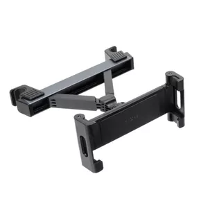 Tablet holder FIXED PASSENGER Max — aluminum and plastic, Space Gray, stationary mount for passenger seats