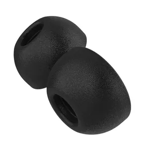 Earphone Foam Fixed Plugs Pro replacement tips, FIXED, size XS, 2 sets for Apple AirPods Pro / Pro 2, black