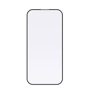 Screen protector FIXED for Apple iPhone 15 / iPhone 16 — Tempered glass, black