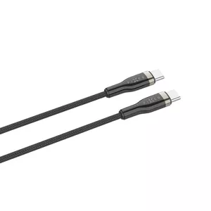 Кабель USB-C на USB-C FIXED FIXDB-CC2-BK — 2 м, 100W, фиксированный (неразъёмный)