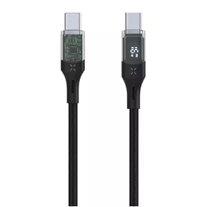 Кабель USB-C — USB-C фиксированный FIXED FIXDD-CC2-BK 2 м, PD до 100 Вт
